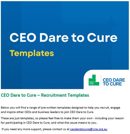 CEO Dare to Cure - Recruitment Templates