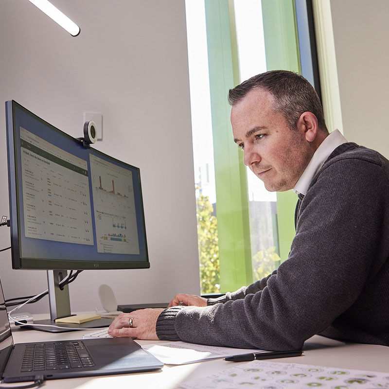 Research at computer