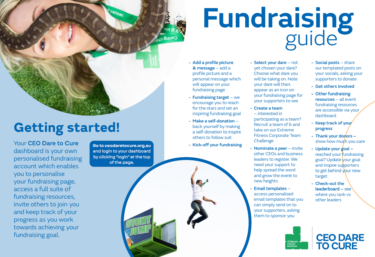CEO Dare to Cure - Fundraising Guide