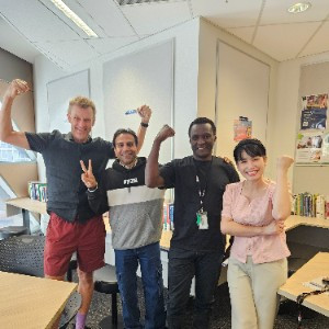 Purple socks in RMIT Logistics and Supply Chain