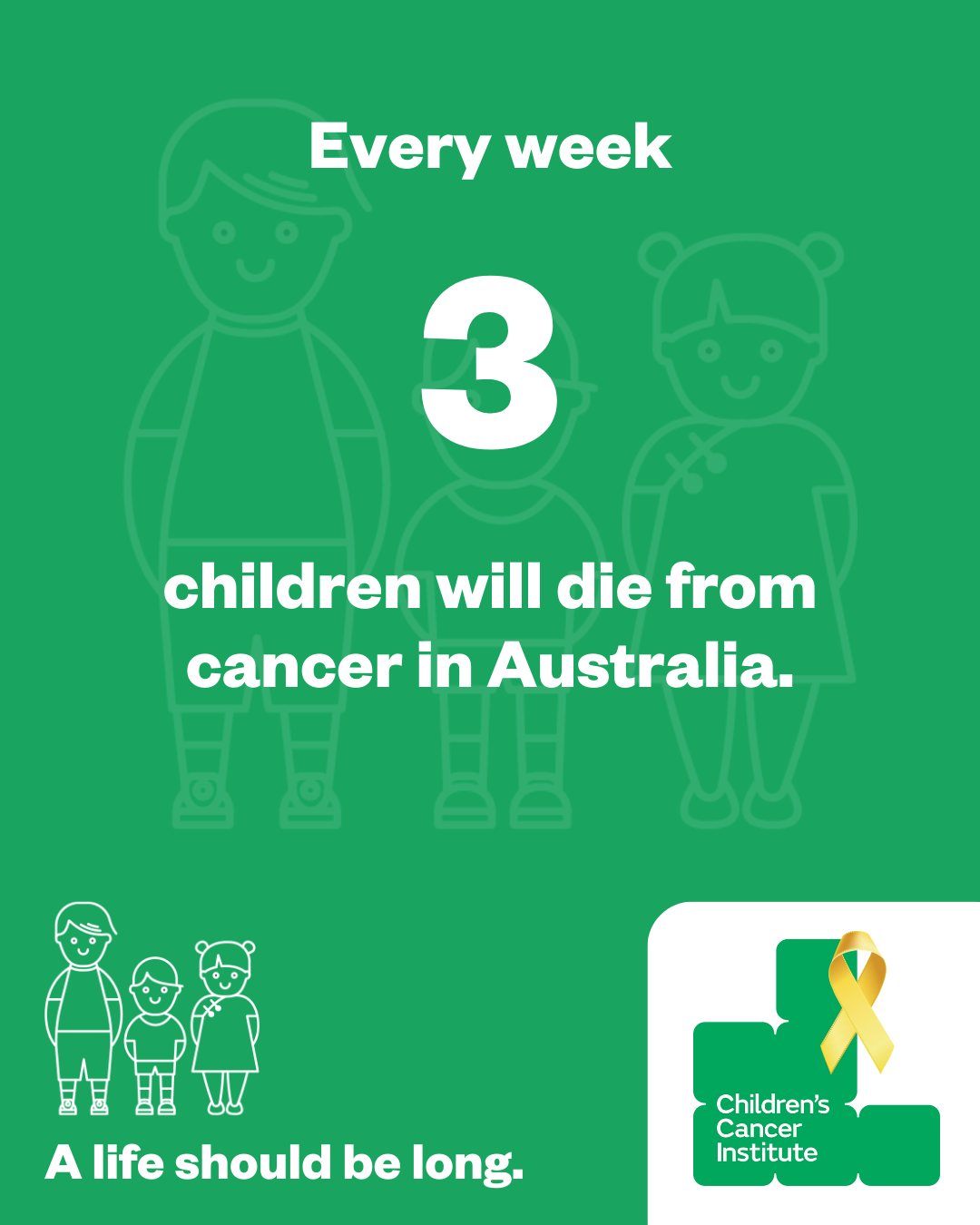 Childhood Cancer Awareness Month - Infographic Three Kids
